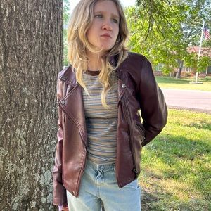 Blank NYC Leather Moto Jacket